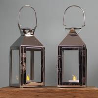 Milan Tealight Candle Lanterns (Set of 2) by Gardman