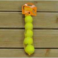 mini super tennis balls for dogs 5 pack by petface