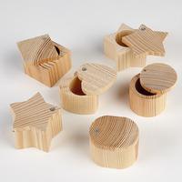 Miniature Wooden Boxes - Heart