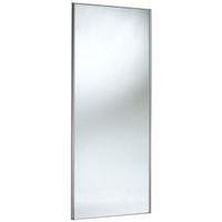 Mirrored Stainless Steel Effect Sliding Wardrobe Door (H)2220 mm (W)914 mm