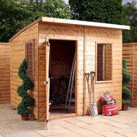 Millbrook Shiplap Curved Roof Aero Shed 8x6