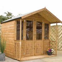 millbrook traditional veranda summerhouse 7x7