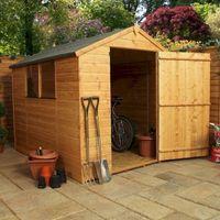 Millbrook Classic Shiplap Large Door Apex Shed 8x6