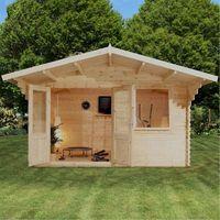 Millbrook Retreat 28mm Log Cabin 4.0 x 3.0m