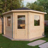 Millbrook Corner Cabin 28mm Log Cabin 3.0 x 3.0m