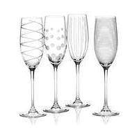 Mikasa Cheers Set of 4 Flute Glasses