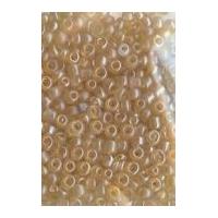 mini seed beads caramel