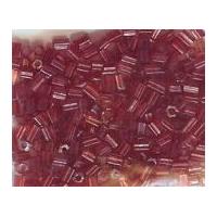 Mini Bugle Tube Beads Burgundy