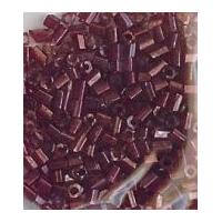 Mini Bugle Tube Beads Wine