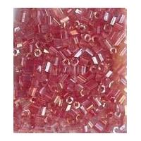 mini bugle tube beads rose pink