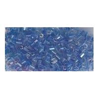 mini bugle tube beads blue