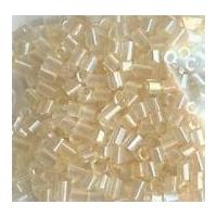 Mini Bugle Tube Beads Pale Peach