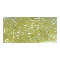 mini bugle tube beads citrus green