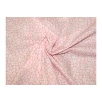 Mini Daisy Flower Print Polycotton Dress Fabric Pink