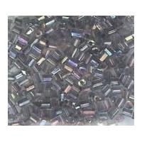 Mini Bugle Tube Beads Grey Multicolour