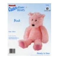 Minicraft Cuddletime Teddy Bear Soft Toy Making Kit Pink