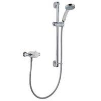 mira minilite chrome effect thermostatic built in single lever thermos ...