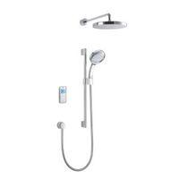 Mira Vision High Pressure Rear Fed White & Chrome Effect Thermostatic Digital Mixer Shower