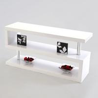 Miami LCD TV Stand In White High Gloss