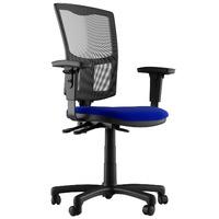 Mia Fabric 2 Lever Task Chair Dark Blue 1D Adjustable Arms