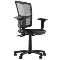 mia faux leather 2 lever task chair black and grey 1d adjustable arms