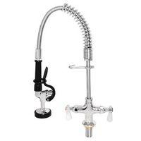 MINI PEDESTAL PRE-RINSE UNIT, SINGLE FEED WITH SANTOPRENE INNER PIPE AND STAINLESS STEEL OUT