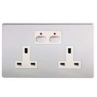 Mi Home Style - Double Socket - Chrome