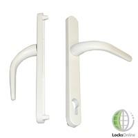 milenco upvc door handles 117mm pz centres 255mm 235mm fixings