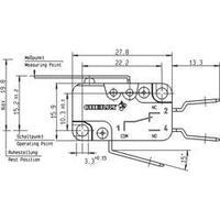 Microswitch 250 Vac 16 A 1 x On/(On) Cherry Switches D459-V3LD momentary 1 pc(s)