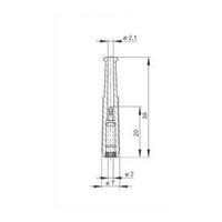 Mini jack socket Socket, straight Pin diameter: 2 mm Red SKS Hirschmann MKU 1 1 pc(s)