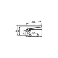 Microswitch 250 Vac 6 A 1 x On/(On) Saia XCG3J1Z1 IP40 momentary 1 pc(s)