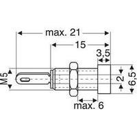 Mini jack socket Socket, vertical vertical Pin diameter: 2 mm Red SKS Hirschmann MBI 1 1 pc(s)