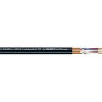 microphone cable 2 x 2 x 022 mm black sommer cable 200 0551 sold per m ...