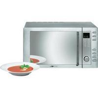 Microwave 800 W Heat convection, Grill function Clatronic MWG775H