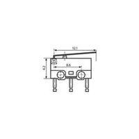 Microswitch 250 Vac 1.5 A 1 x On/(On) Saia X5G303K1ANJ1 IP40 momentary 1 pc(s)