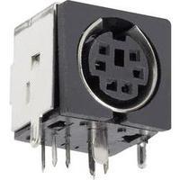 Mini DIN connector Socket, horizontal mount Number of pins: 3 Black BKL Electronic 0204046 1 pc(s)