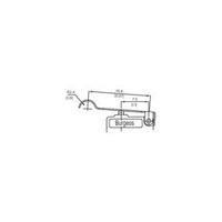 Microswitch 250 Vac 5 A 1 x On/(On) Burgess F4T7YCUL IP40 momentary 1 pc(s)