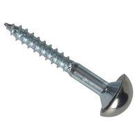 mirror screw chrome domed top slotted zp 114in x 8 forge pack 8