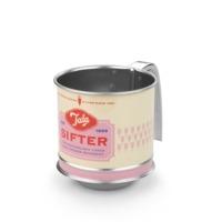 Mini Pink Flour Scoop Sifter