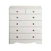 Milford Drawer Chest White 2 + 4 Drawer