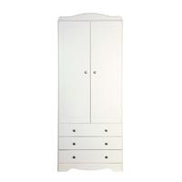 Milford 2 Door 3 Drawer Wardrobe White