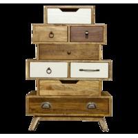 Milton Vintage Staggered 8 Drawer Chest