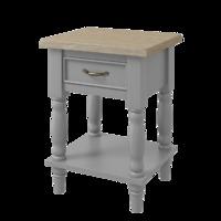 Minister End Table with Drawer and Shelf