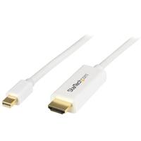 Mini DisplayPort to HDMI converter cable 6 ft (2m) 4K White