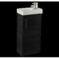 Mini iSpace 400mm Cloakroom Unit - Black Ash