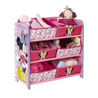 Minnie Mouse 6 Bin Storage Unit