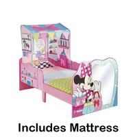 Minnie Mouse Startime Toddler Feature Bed + Foam Mattress