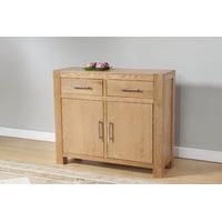 milano oak 2 door 2 drawer small sideboard