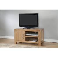 Milano Oak 1 Door TV Stand with Shelf