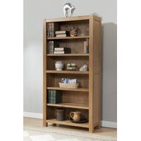 milano oak tall large bookcase